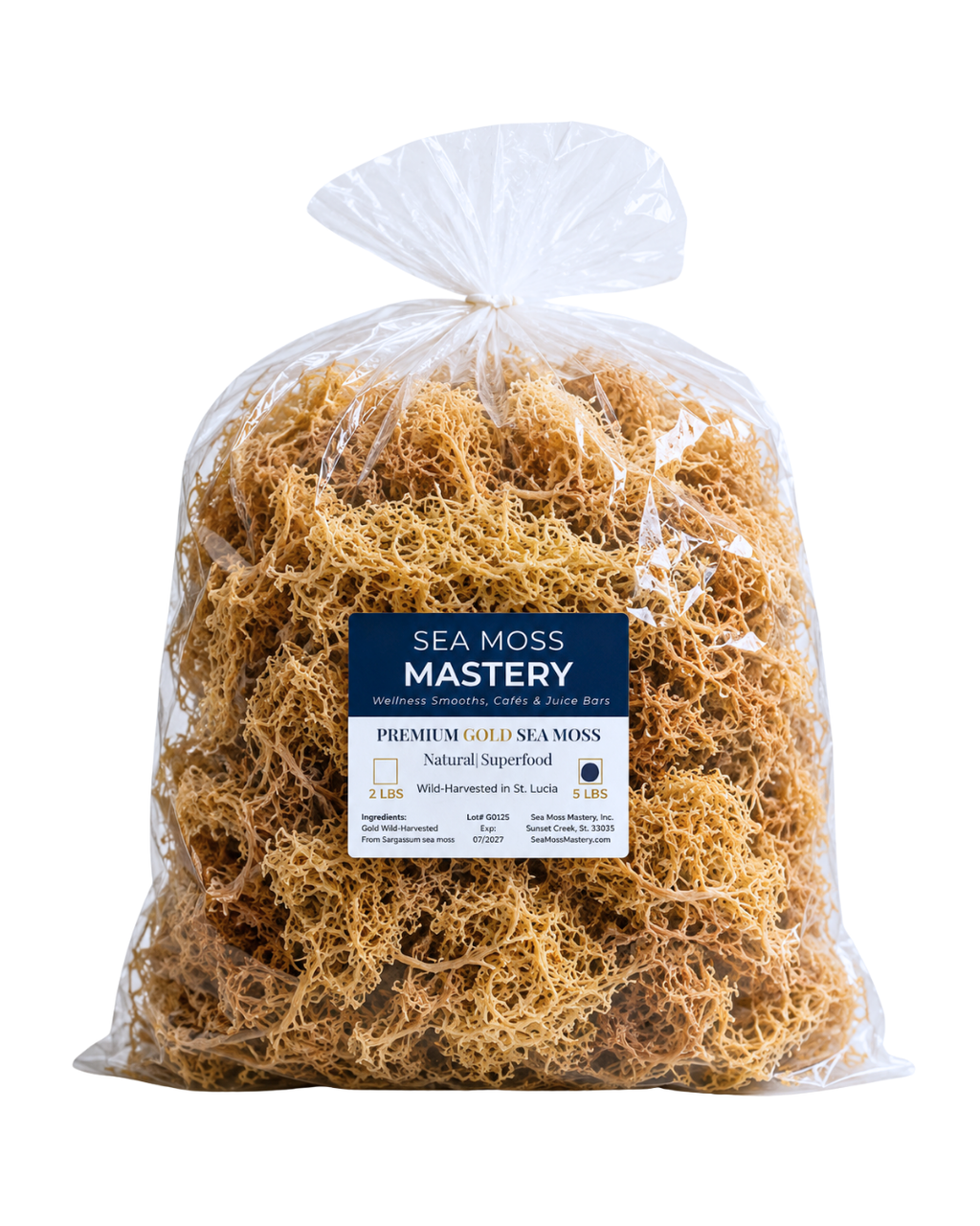 Wild Harvested Gold Sea Moss 5lb